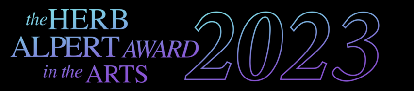 Receiving the 2023 Herb Alpert Award in the Arts
